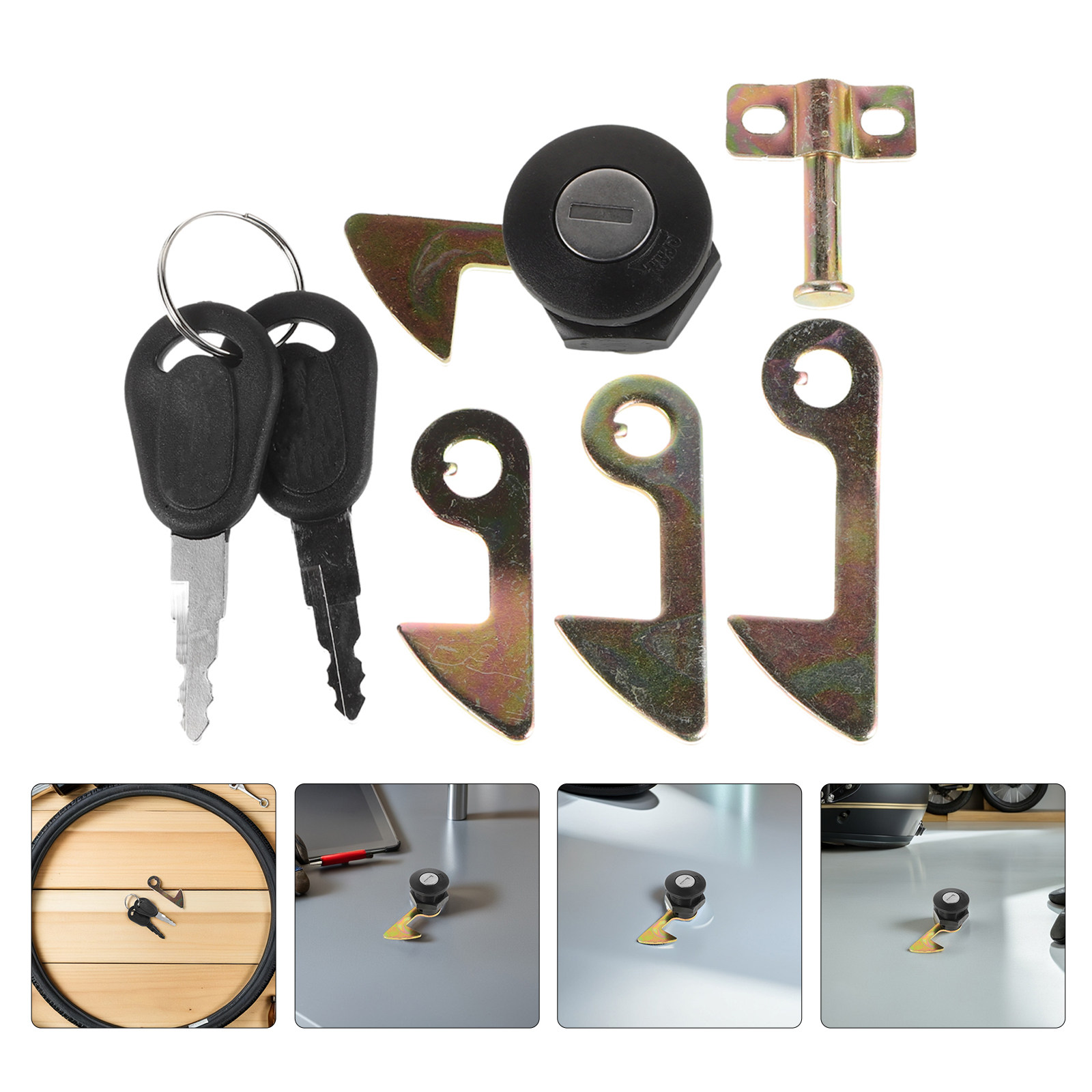 Lockbox Key Secure - Juego de 2 Cerraduras para Maletero